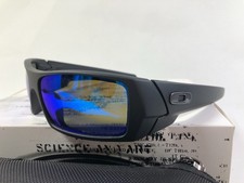 New Oakley Gascan Sunglass Matte Black l Prizm Sapphire Polarized OO9014-5060 picture