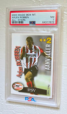 2003-04 Magic Box Int. All-Stars Arjen Robben Rookie Card PSA 7 RC Eredivisie picture