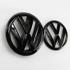 Glossy Black Front and Rear Badge Emblem for VW Volkswagen MK6 GTI GOLF6 set picture
