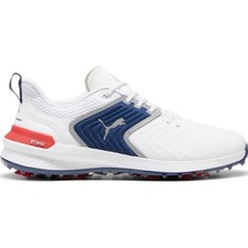 NEW Puma Men's Ignite Innovate Golf Shoes White/Blue/Red - Pick Size picture