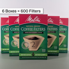Melitta #2 Coffee Filters Natural Brown Unbleached 600 Count (6 Boxes) picture