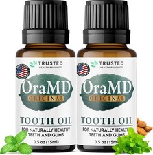 OraMD 4-in-1 Original Tooth Oil Natural Oral Care for Teeth & Gums 2 Pack picture