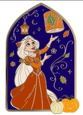 Disney PALM Tangled Rapunzel Lantern Halloween 2026 Jumbo Pin Confirmed PRESALE  picture