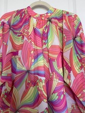 Trina Turk Modern Multi Color Pucci Inspired Print Top, Medium-New with Tags picture