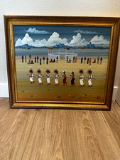 Michael Chiago Tohono O'odham, The Vihitha Dancers Original Gouache Painting picture