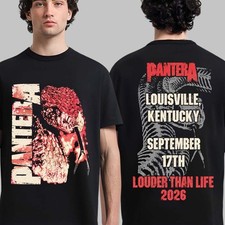 Pantera Louder Than Life 2026 Concert T-Shirt Snake Graphic Tour Tee Black picture