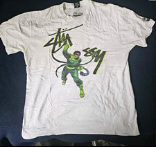 Stussy x Marvel Universe Men’s Graphic Print Crew Neck T-Shirt White L Doc Ock picture