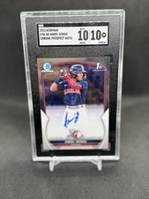 2023 Bowman Angel Genao 1st Chrome Auto SGC 10 AUTO 10 low pop picture