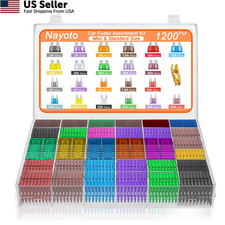 Nayoto 1200pcs Car Fuses Assortment Kit, 520PCS Standard Fuse Kit & 680PCS...  picture
