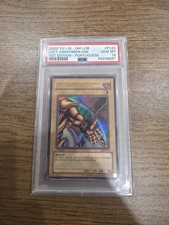 Yu-Gi-Oh Left Arm of the Forbidden One LOB-P123 1st PT Ultra Foil PSA 10 2002 picture
