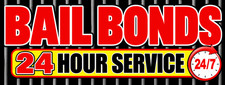 3ft x 8ft BAIL BONDS   Banner  (CAN BE PERSONALIZED) picture