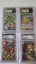 4 CGC 10 Pokemon Lot Japanese Leafeon ex Pristine Fomantis Art Rare Raticate IR picture