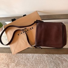 Vintage Coach 9144 Brown Leather Messenger Crossbody Bag Legacy Studio Flap picture