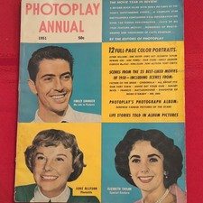 Photoplay Annual 1951 Magazine Liz Taylor Doris Day June Haver Audie Murphy picture