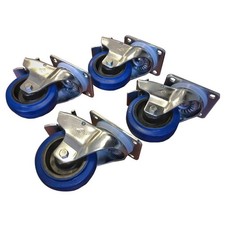 RCF AC-4CAST-SET-LOCK Subwoofer Wheel Kit with 4 Locking Casters picture