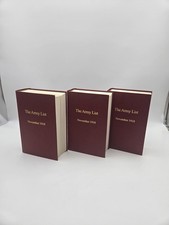 Rare books  The Army List November 1918 Volumes I,II and III Savannah picture