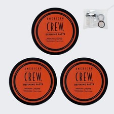 American Crew Defining Paste Medium Hold Matte (pack of 3) + FREE 4PC Travel Kit picture