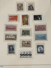 CJC155) Denmark superb postally used collection in Green Lighthouse Album & Slip picture