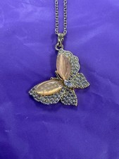necklace women gold plated with butterfly picture