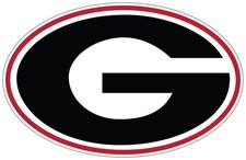 Georgia Bulldogs G Logo Die Cut Laminated Vinyl Decal Sticker All Weather Safe picture
