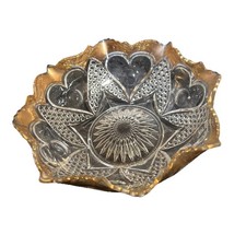 Antique 1898-1906 EAPG Heart with Thumbprint Tarentum Glass 9