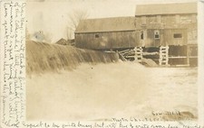 1906 North Chesterville Maine Lumber Sawmill Dam Postcard RPPC 25-1020 picture