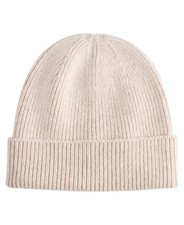 Club Room Mens Merino Wool Beanie Hat Beige Oatmeal picture