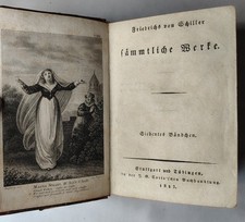 Friedrich Schiller's Complete Works: Seventh Volume Antique 1823 Hardback Book  picture