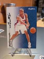 1996-97 Skybox Premium Autographics Auto Grant Hill Pistons Rare SP BGR picture