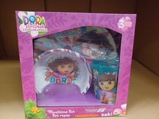 NICKELODEON DORA THE EXPLORER KID 3 PIECES DINNERWARE BOX SET 100% ORIGINAL L@@K picture