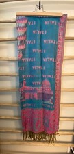 Italia Themed Reversible Scarf with Leaning Tower of Pisa Design picture