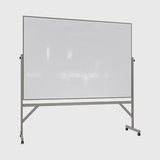 Ghent Mobile Dry-Erase Whiteboard, Aluminum Frame 4 x 6 ft w/ Wheels ARMM46 picture