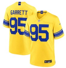 New Los Angeles Rams Myles Garrett #95 Classic Sol Game Jersey. picture