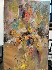 Original Large Abstract Oil Painting on Canvas 48 × 72 Inches One of a Kind picture