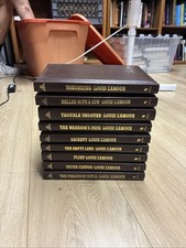 Louis L'Amour Collection Leatherette Hardcover Books Lot of 9 Western Novels picture