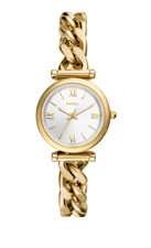Fossil Carlie Mini Quartz Gold/Silver Dial 28 mm Women's Watch ES5329 picture