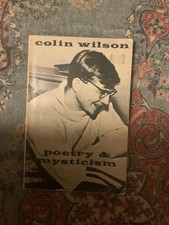 Colin Wilson Poetry & Mysticism 1970 City Lights Books Softcover 2nd Printing picture