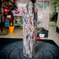 3.85LB Natural zinc ore raw stone tower crystal specimens Healing 1.75kg picture