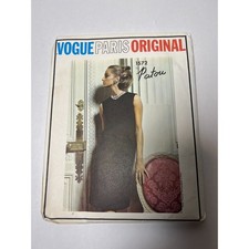VTG Vogue Paris Original 1572 Patou Dress UNCUT + Label Size 12 Bust 32 picture