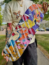 Skateboard Deck Custom Pokémon 1 of 1 Pikachu Charmander Gastly Evee picture