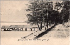 Harveys Lake East Side Wilkes-Barre Pennsylvania PA c1908 Antique Postcard picture