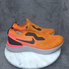 Nike Epic React Flyknit 2 Shoes Mens Size 8.5 Orange Running Sneakers AQ0067-800 picture