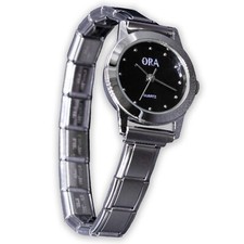 Fablinks Italian Charm Bracelet Watch, 316 Stainless Steel Dlinq Charms Watches picture
