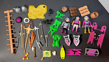Playmobil Bulk Lot Medieval Figures, Flags, Shields, Parts & Accessories 5.6 oz picture
