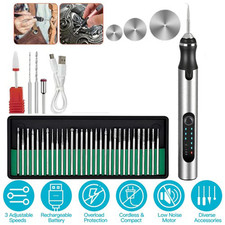 USB Rechargable Engraving Pen with 33 Bits Mini Electric DIY Engraver Cordless picture