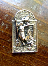 The Morrigan Bronze Celtic Medieval Pagan Deity Gold Pendant Jewelry picture