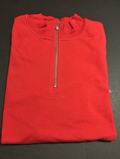 NWT Denim & Co. Women's 3X Red Half-Zip Mock Neck Pullover Sweatshirt picture