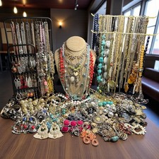 MYSTERY Bag Of Wearable Costume Vintage To Now Jewelry - No Less Than 15 Pieces picture