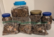 Bulk Lot 5 Lb. Lincoln Cents Pennies 95% copper 1959-1981 picture