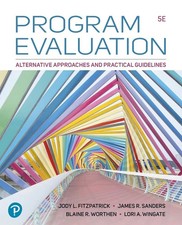 PROGRAM EVALUATION: ALTERNATIVE APPROACHES... Jody L. Fitzpatr-9780137547586 picture